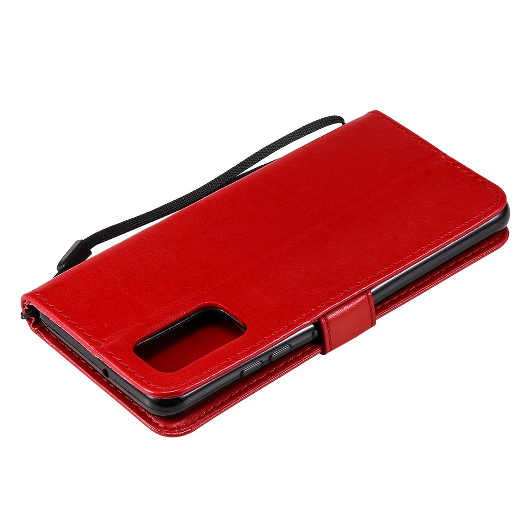 Bao da điện thoại kiểu ví gập nam châm có ngăn thẻ cho Samsung Galaxy S21 Fe A82 A22 A72 A52 A52s 5g A02S A03S A32 4g