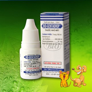 Nhỏ mắt cho chó mèo Bio Gentadrop