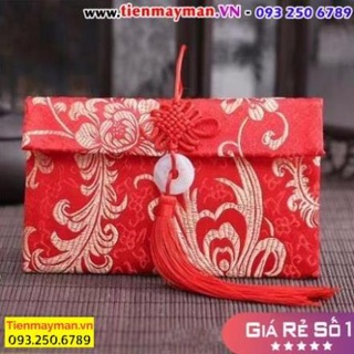 Sẵn hàng bao lì xì vải gấm cao cấp - bao dọc - bao ngang lì xì tết sang chảnh