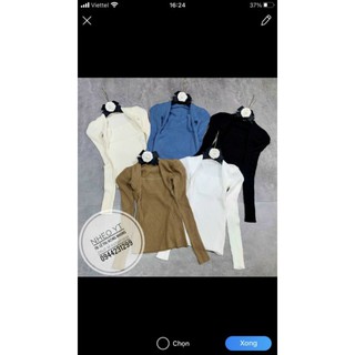 áo len cổ vuông QC