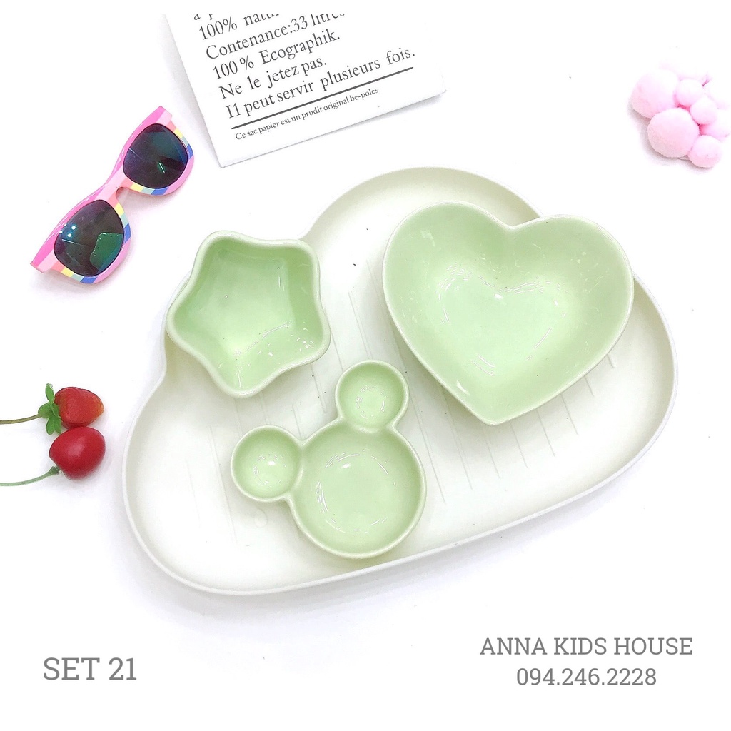 Set bát sứ cho bé ăn dặm giá chỉ từ 99k/1set