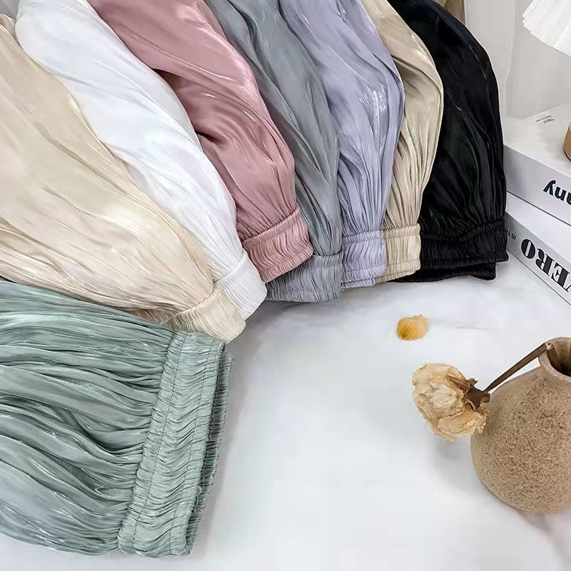 Chân Váy Dài Xếp Ly Lưng Cao Chất Liệu Chiffon Màu Tím/Xanh Lá 80CM Phong Cách Hàn Quốc 3XL Cho Nữ