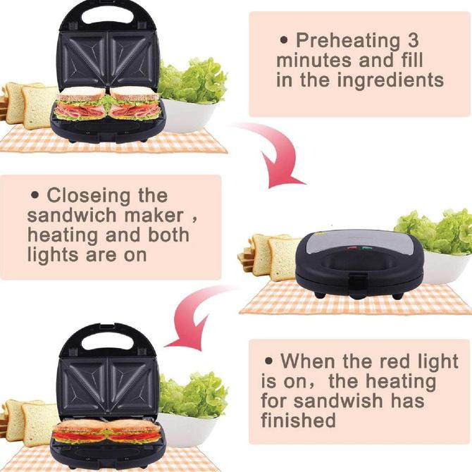 Máy Nướng Bánh Sandwich Hình Tam Giác Sf-6048