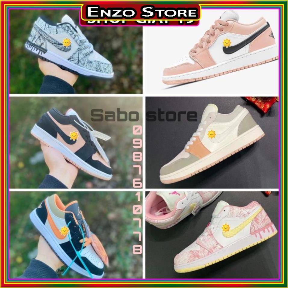 Giày Thể Thao Nữ Jordan 1 Low Hồng Vảy Sơn, JD Hồng Cam Các Mẫu cực hot cho Nữ Full Box 2021