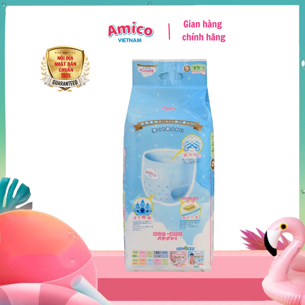 Bỉm quần AMICO L44+6 (9 - 14kg)