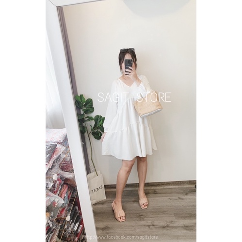 VÁY ĐẦM SUÔNG XOÈ TẦNG CHẤT ĐŨI NHĂN có bigsize bầu bí sz 50-70kg | BigBuy360 - bigbuy360.vn