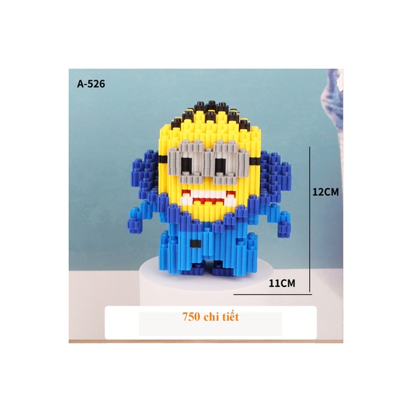 Lego nhân vật hoạt hình 3D, Lego Đội bay siêu đẳng, doraemon, siêu anh hùng Marvel, Luffy, quà tặng sinh nhật