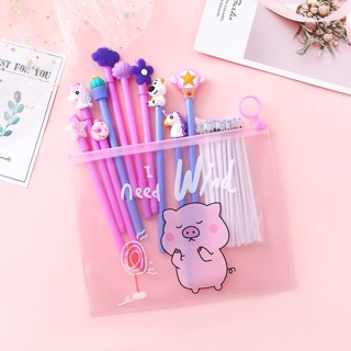 Combo 10 bút  + túi đựng bút