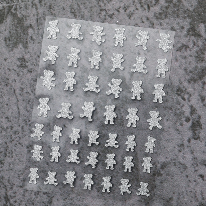 Giấy Foil 3D Ánh Bạc Lấp Lánh Dán Móng Nghệ Thuật