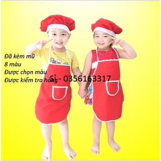 Tạp dề trẻ em cho bé có tạp dề cô, có 8 màu