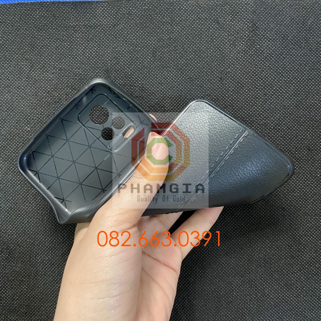 Ốp lưng Vivo V20 dẻo giả da auto bảo vệ camera