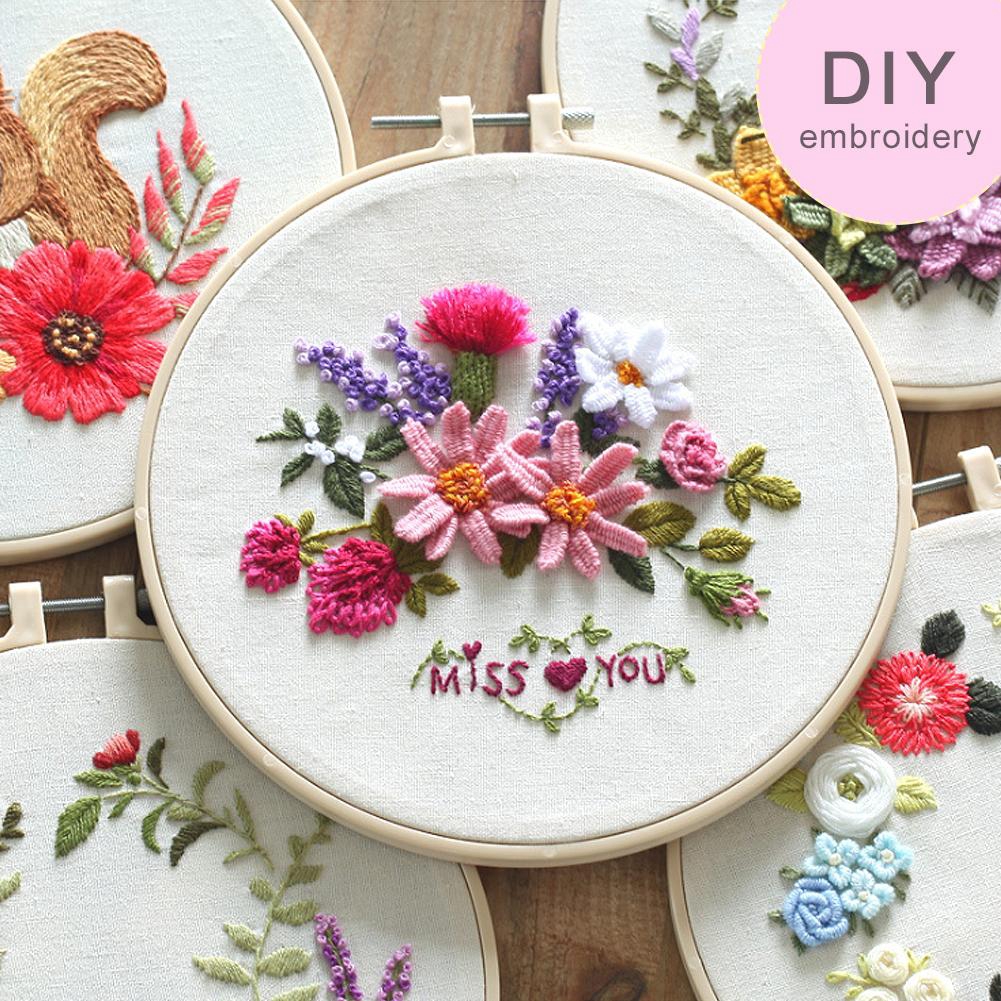 DIY Châu Âu Thêu Thủ công Vá Cross Stitch Kit Bông Tranh thêu Thêu Trang trí nội thất