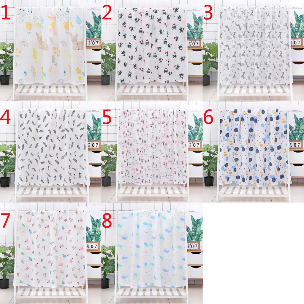 Chăn Cotton Muslin Cho Bé Kích Thước 120 * 110cm