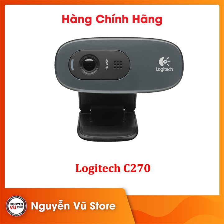 Webcam Logitech C270 (HD 1080px720p) - Hàng Chính Hãng