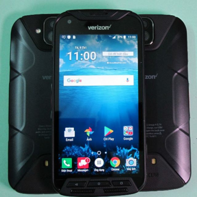 Điện thoại Nhật Kyocera DuraForce PRO E6810- Màn IPS 1 ppi 5"/ loa siêu kéo 100+dB / Cảm biến vân tay kể cả nước và găng | BigBuy360 - bigbuy360.vn