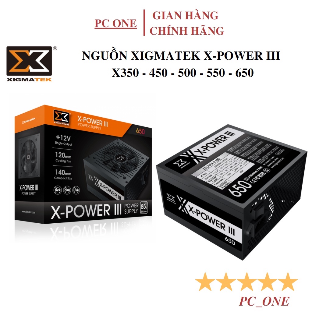 Nguồn máy tính Xigmatek X Power III X350 - X450 - X500 - X550 - X650