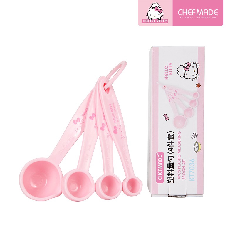 Set 4 thìa đo lường CHEF MADE KT7036 họa tiết Hello Kitty