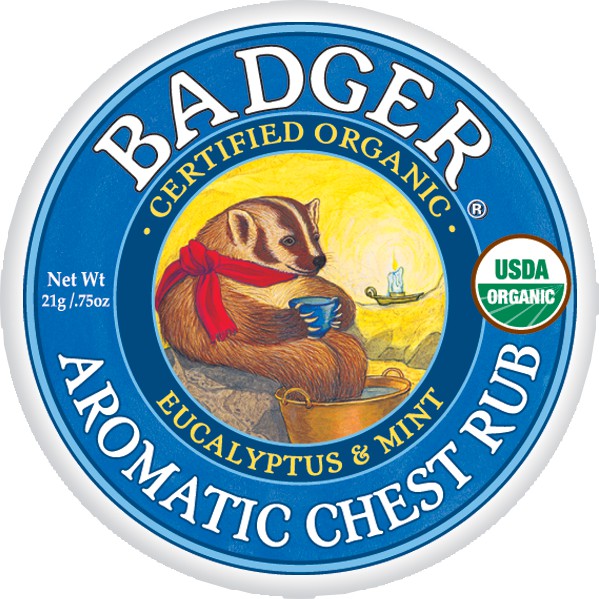 Dầu bôi ấm ngực cho con organic hữu cơ sạch Badger ( 21g )