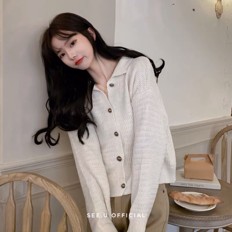 Áo Len Dệt Kim Retro Cổ Điển Phong Cách - See.U Official | BigBuy360 - bigbuy360.vn