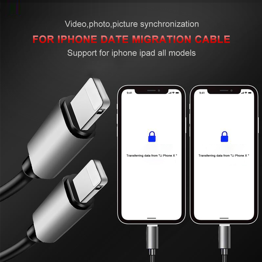 Lightning to Lightning OTG Data Moving Cable For Apple iPhone 12 Pro max 12 11 Pro 8 IOS Mobile Phone Data Transfer Tools