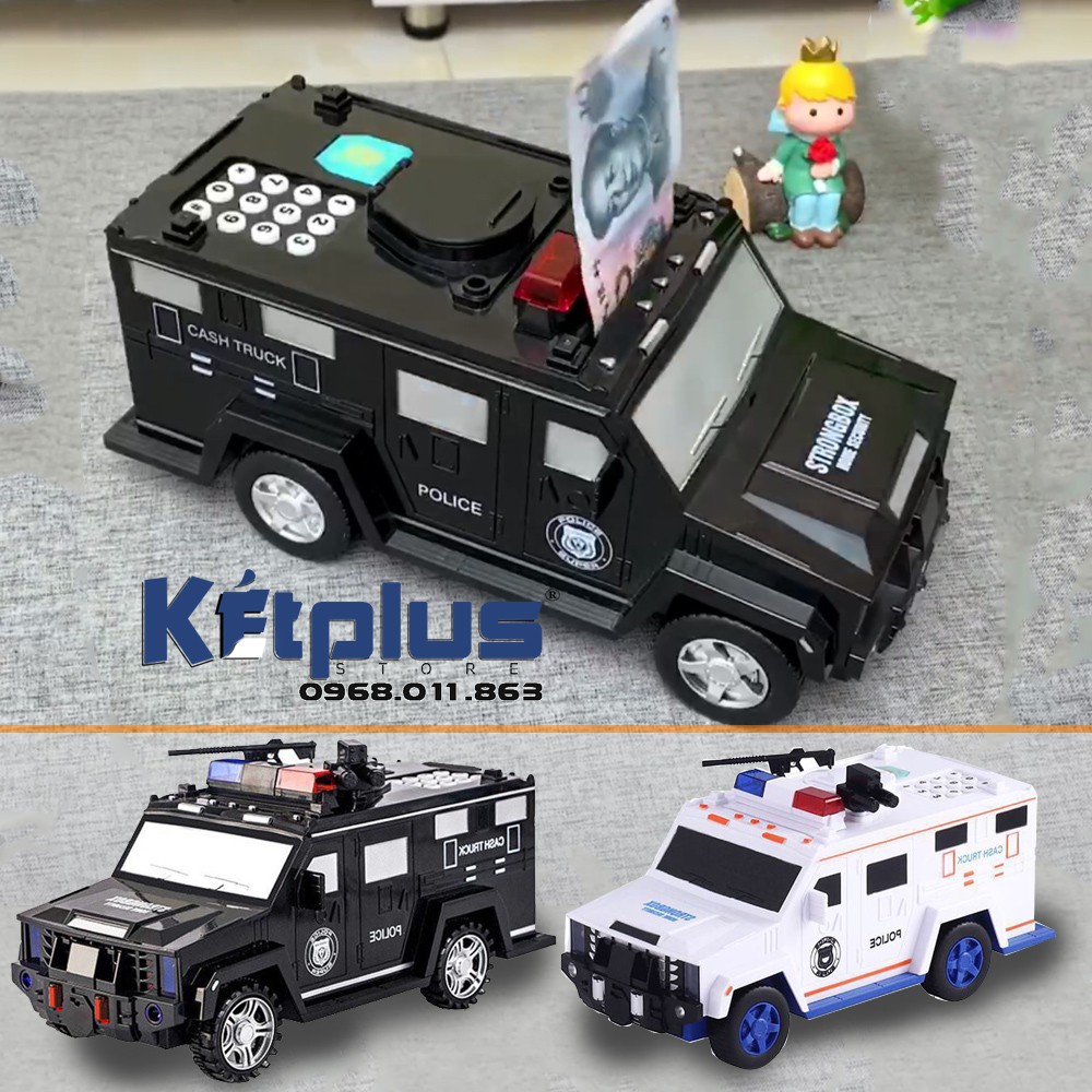 Két sắt Mini cho bé 🚔Tiết kiệm tiền🚓(Mẫu ô tô) đồ chơi thông minh giúp bé phát triển và giáo dục cách tiết kiệm