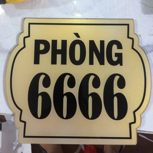 Bảng gắn số phòng, bảng tên phòng