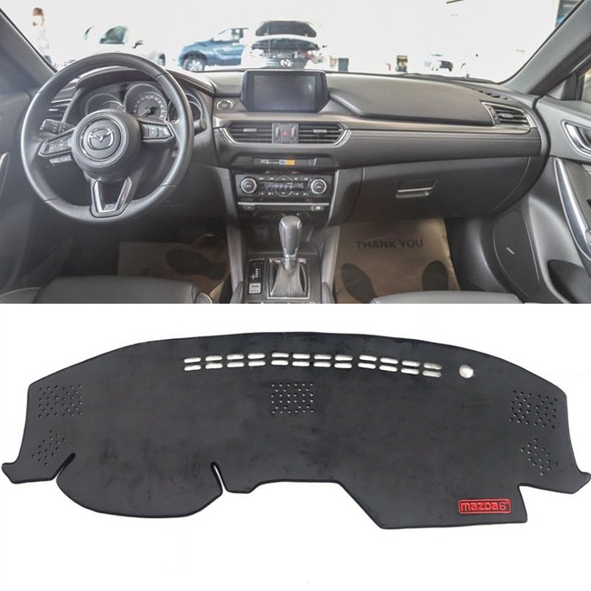 Thảm Taplo Mazda 6 Đời 2016, 2017, 2018, 2019 Chống Trượt 3 Lớp CHẤT LIỆU NHUNG MỊN Loại 1