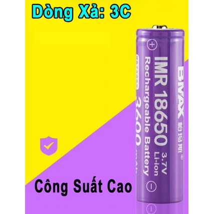Cell Pin 18650 3.7V Li-ion 3600 mAh Chính Hãng Pin Sạc BMAX