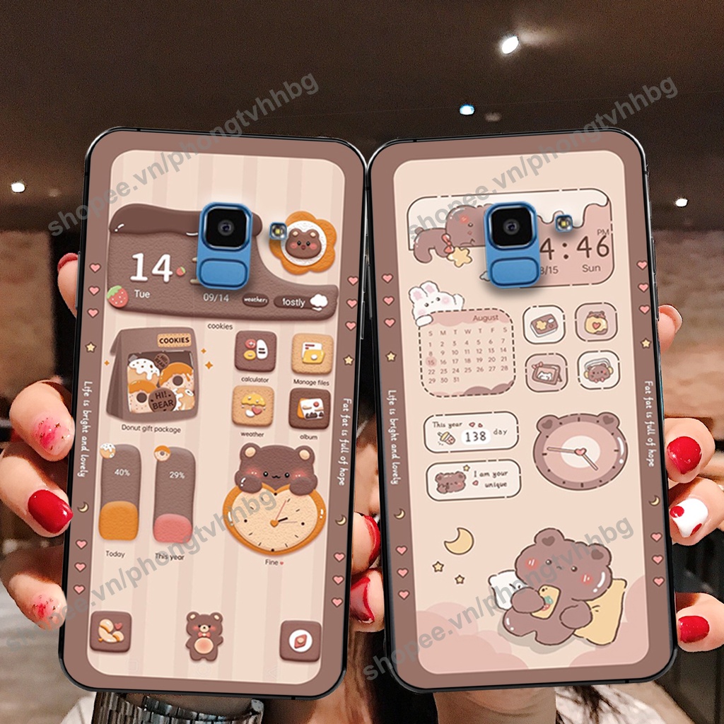 Ốp lưng Samsung J6 2018 / J6 Plus / J6+ gấu,thỏ trắng , đồng hồ dễ thương cute cực đẹp