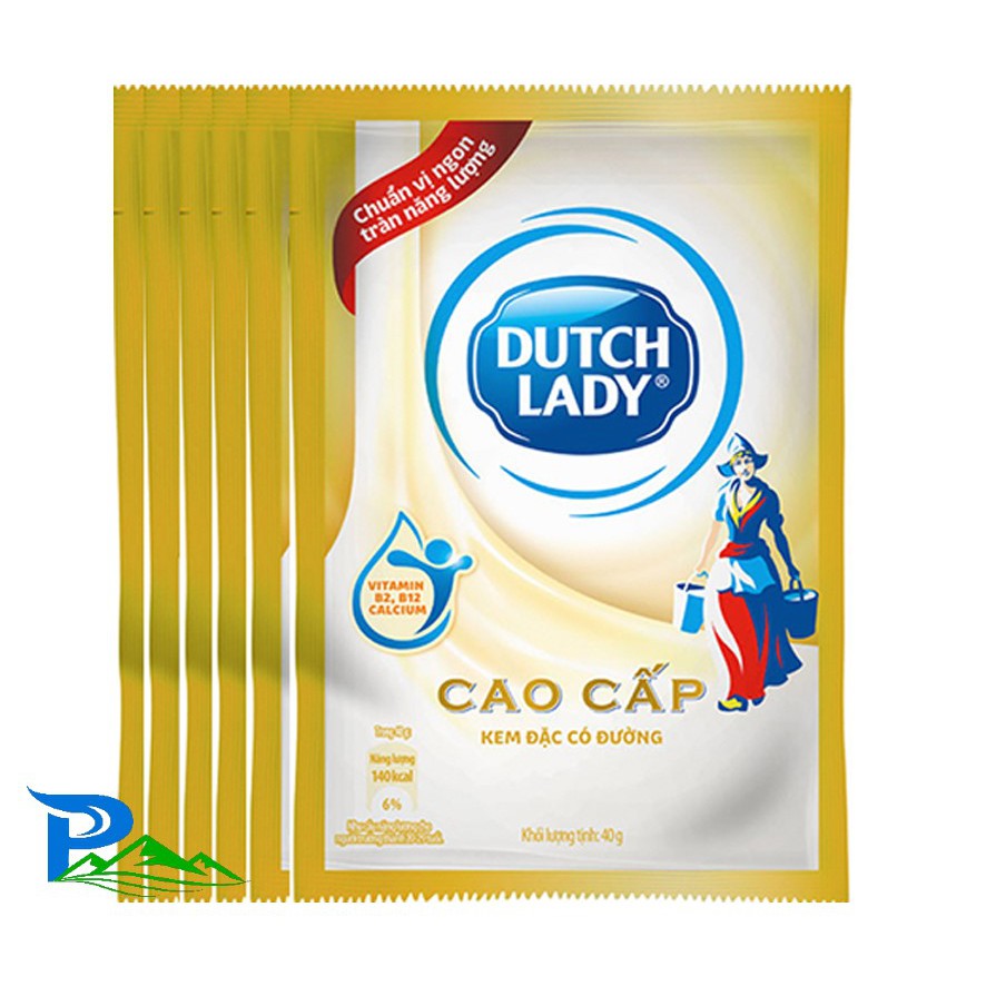 Kem đặc có đường Dutch Lady cao cấp - Combo 6gói x 40g