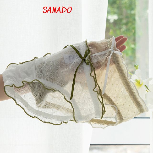 (QL10) quần lót nữ ren xuyên thấu quần chíp nữ viền bèo mềm mại thoáng mát - Sanado