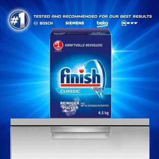 Bột rửa chén bát finish hộp 4,5kg dùng cho máy rửa bát