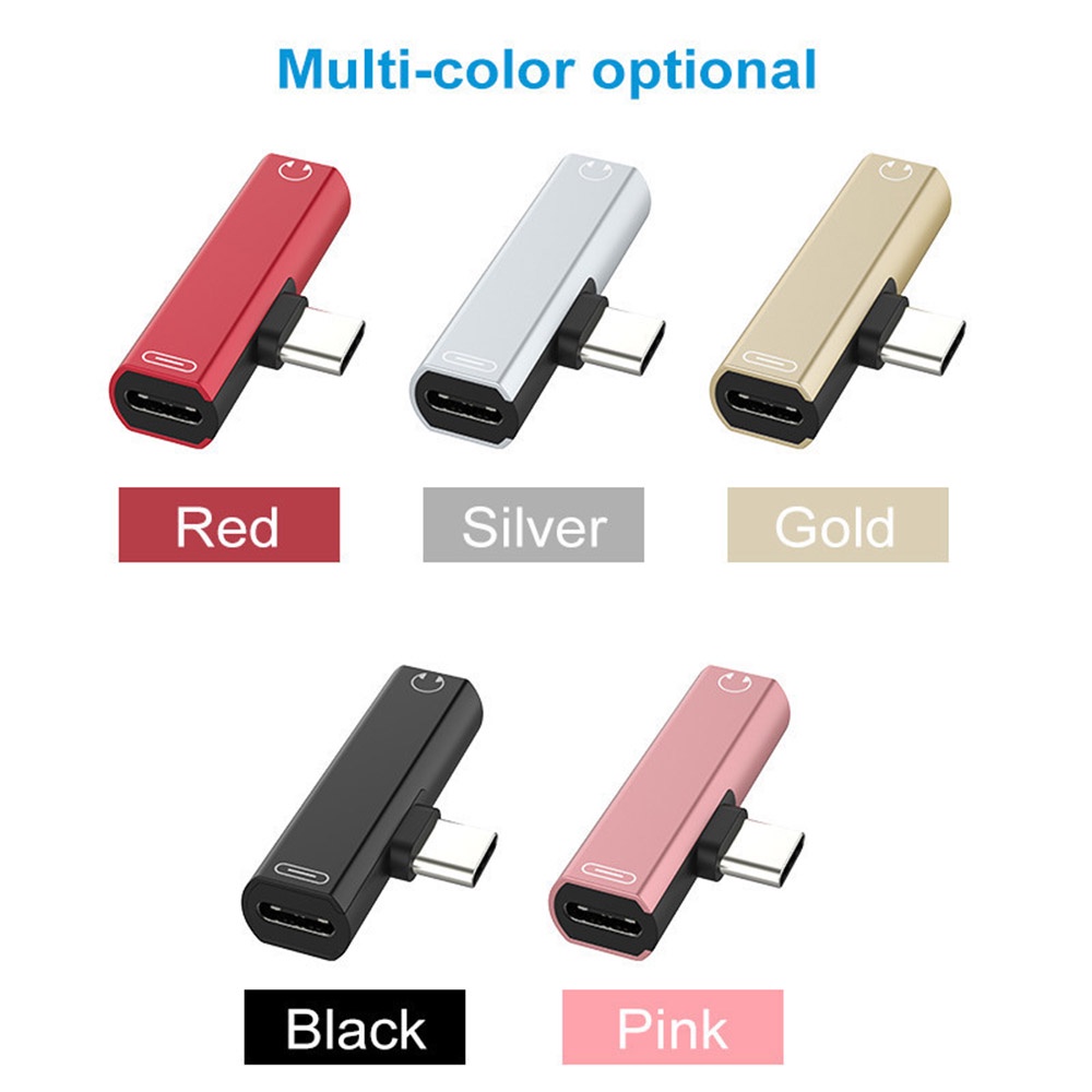 Cáp Sạc Tai Nghe Giắc Cắm Type C Sang 3.5Mm 2 Trong 1 Bộ Chuyển Đổi Otg Type C Cho Máy Tính Bảng Macbookpro Xiaomi Huawei Samsung