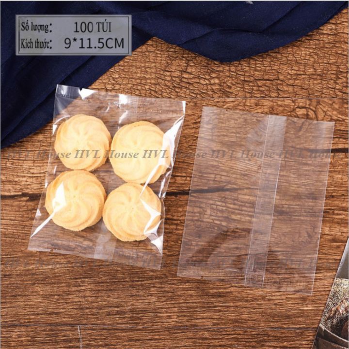 Túi đựng bánh quy, bánh kẹo Trong Suốt, Hàn Nhiệt, 100 túi/sp - LOKING