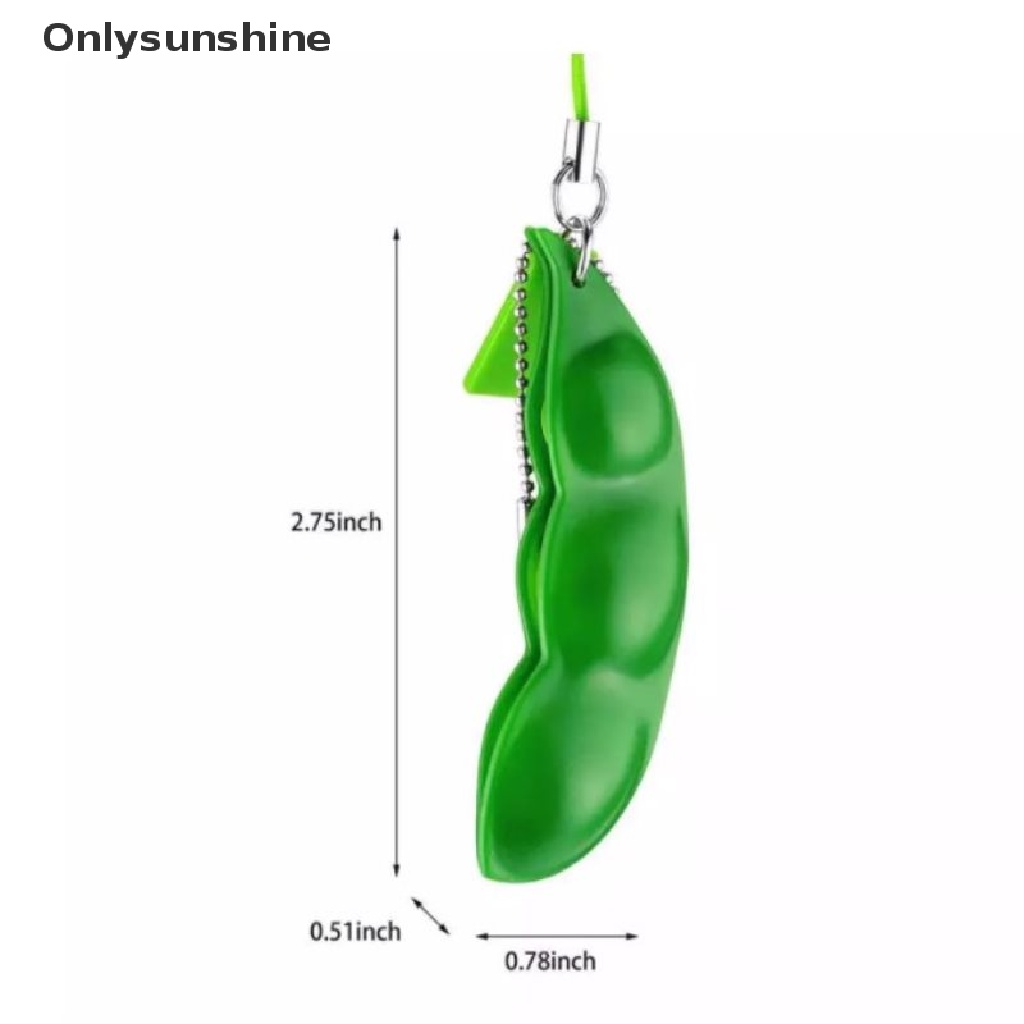 &lt; Onlysunshine &gt; Dễ thương Bean Shape Key Carabiner