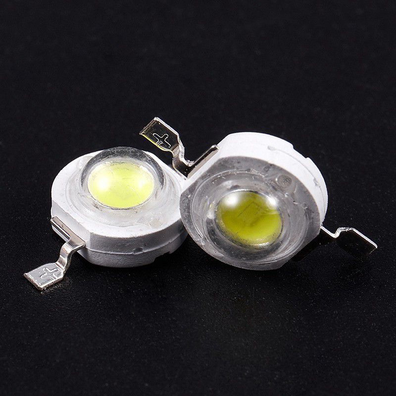 Sét 5 chíp Led 2 Pin 3W White LED Bead Emitters 170-190Lm 6000K