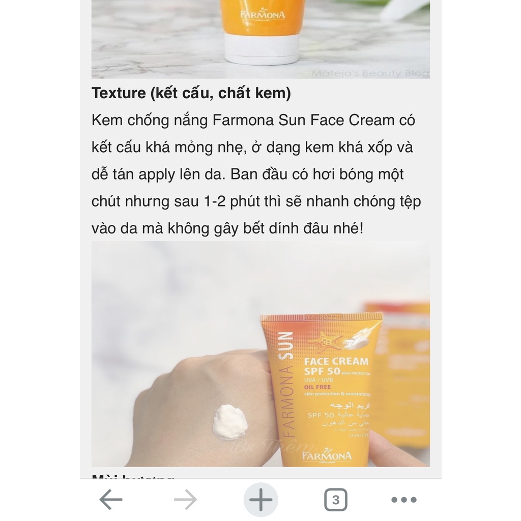 Kem chống nắng FARMONA da dầu mụn 50ml | BigBuy360 - bigbuy360.vn