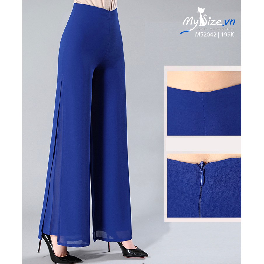 Quần ống rộng 2 lớp dài 100cm gồm 5 màu cá tính MS2042 - Mysize.vn