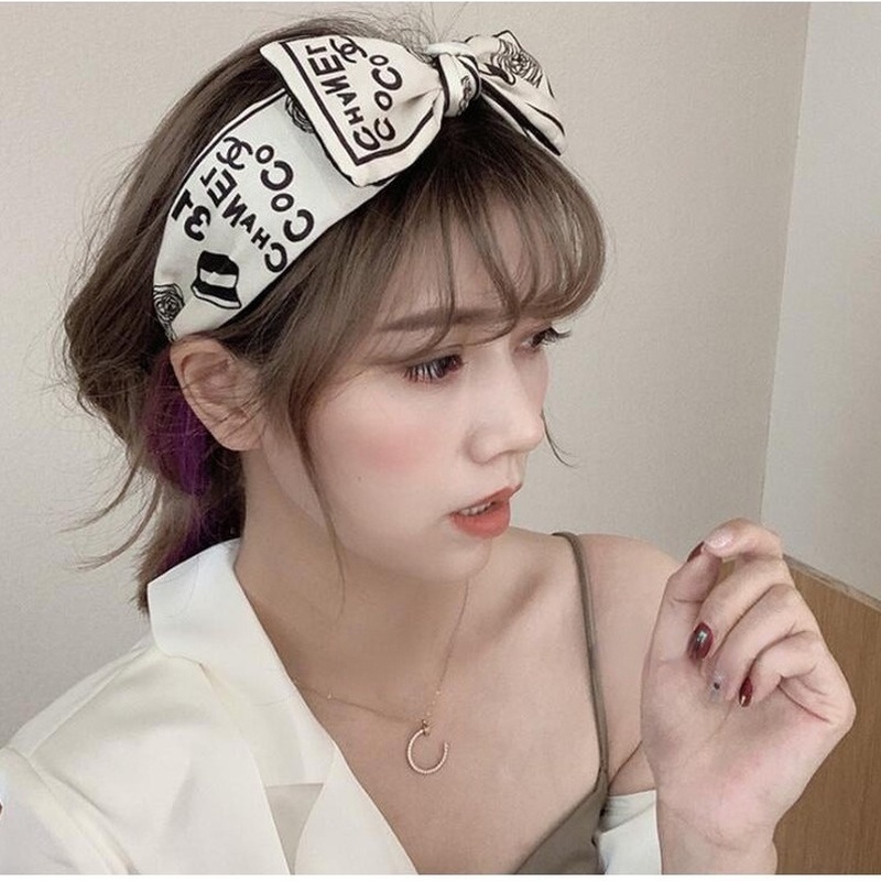 Băng đô bản rộng đính nơ phong cách retro Hàn Quốc ngọt ngào cho nữ