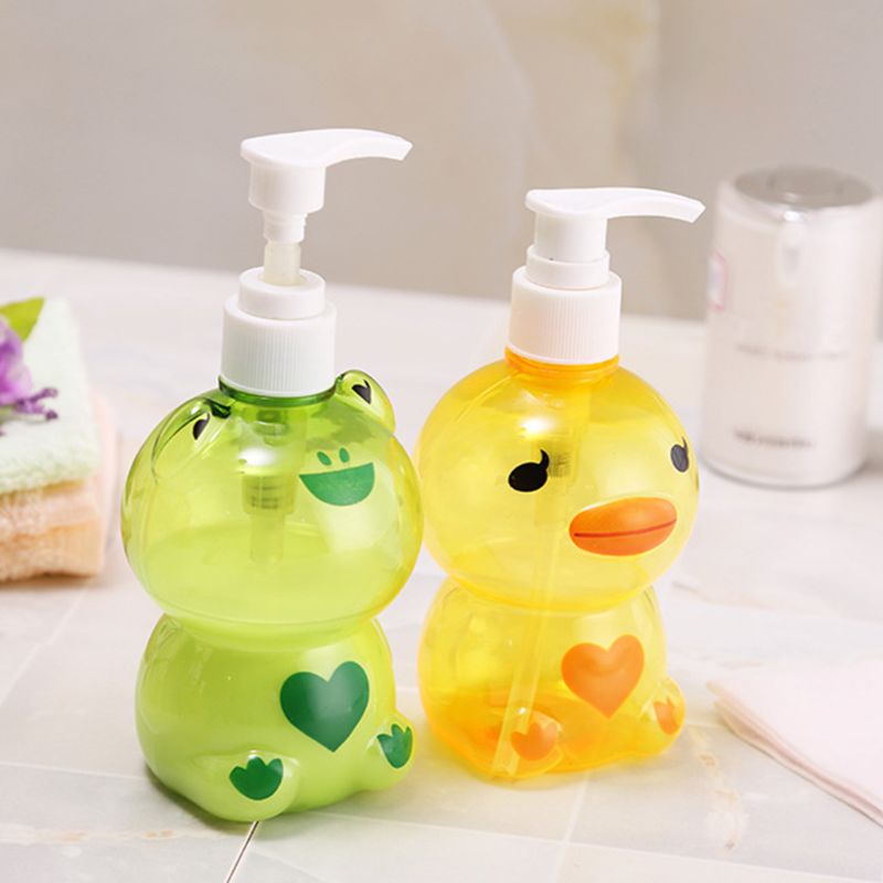 Bình Đựng Xà Phòng Dạng Nhấn 250ml Hình Động Vật Dễ Thương Cho Bé Màu Sắc