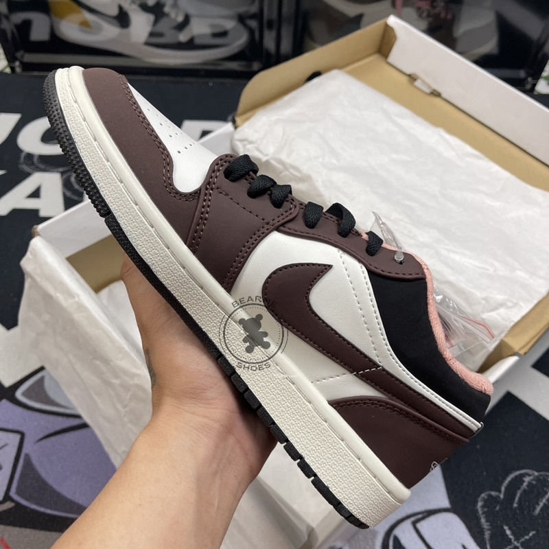 Giày Jordan 1 Low Mocha , Giày thể thao nam nữ jordan 1 cổ thấp nâu | Bearne Shoe