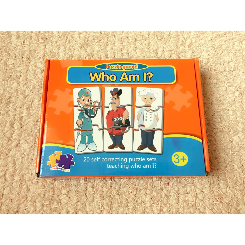 Thẻ ghép hình nghề nghiệp - Puzzle game Who am i