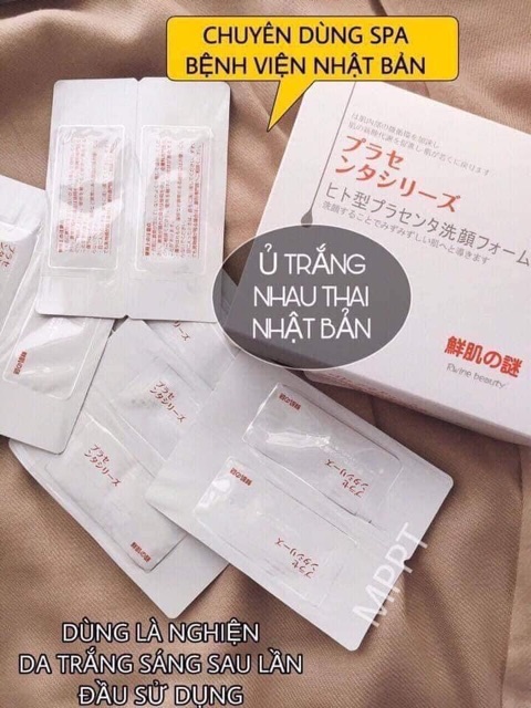 [CHÍNH HÃNG] Ủ trắng nhau thai Nhật Bản. Date 2022 | BigBuy360 - bigbuy360.vn