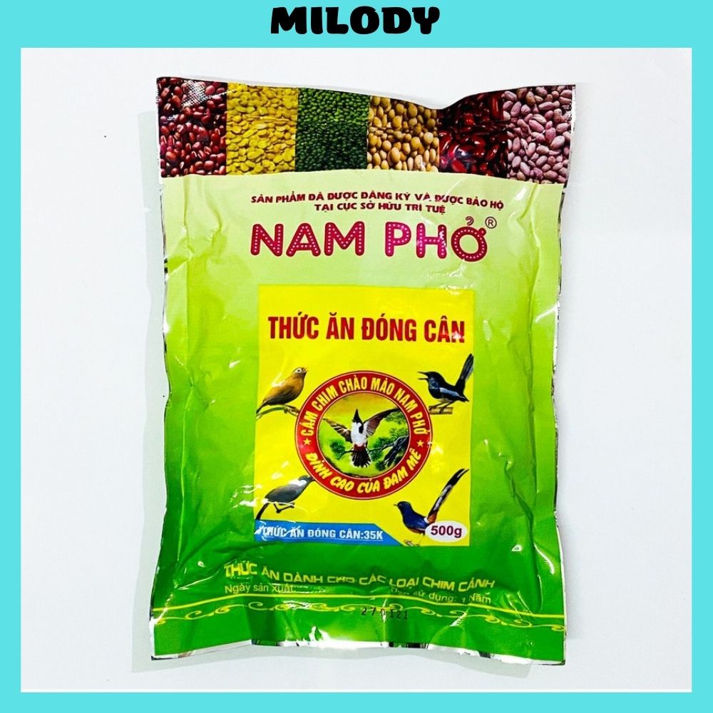 Cám chim tổng hợp Nam Phở thức ăn dành cho mọi loại chim cao cấp giá rẻ khối lượng 500gram