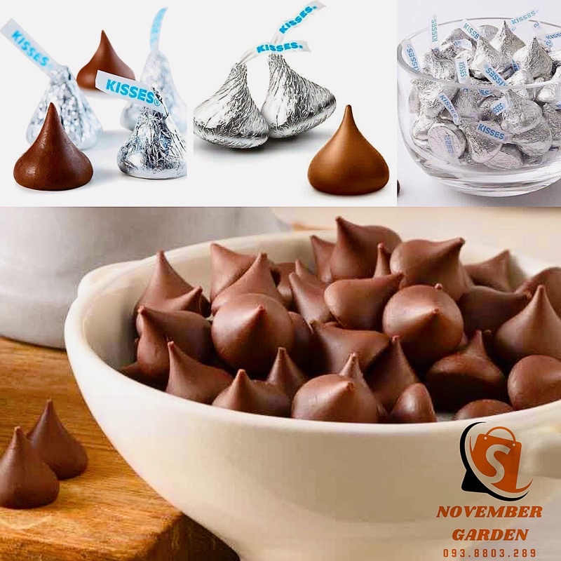Kẹo Socola Sữa Milk Chocolate Hershey’s Kisses 1.58kg