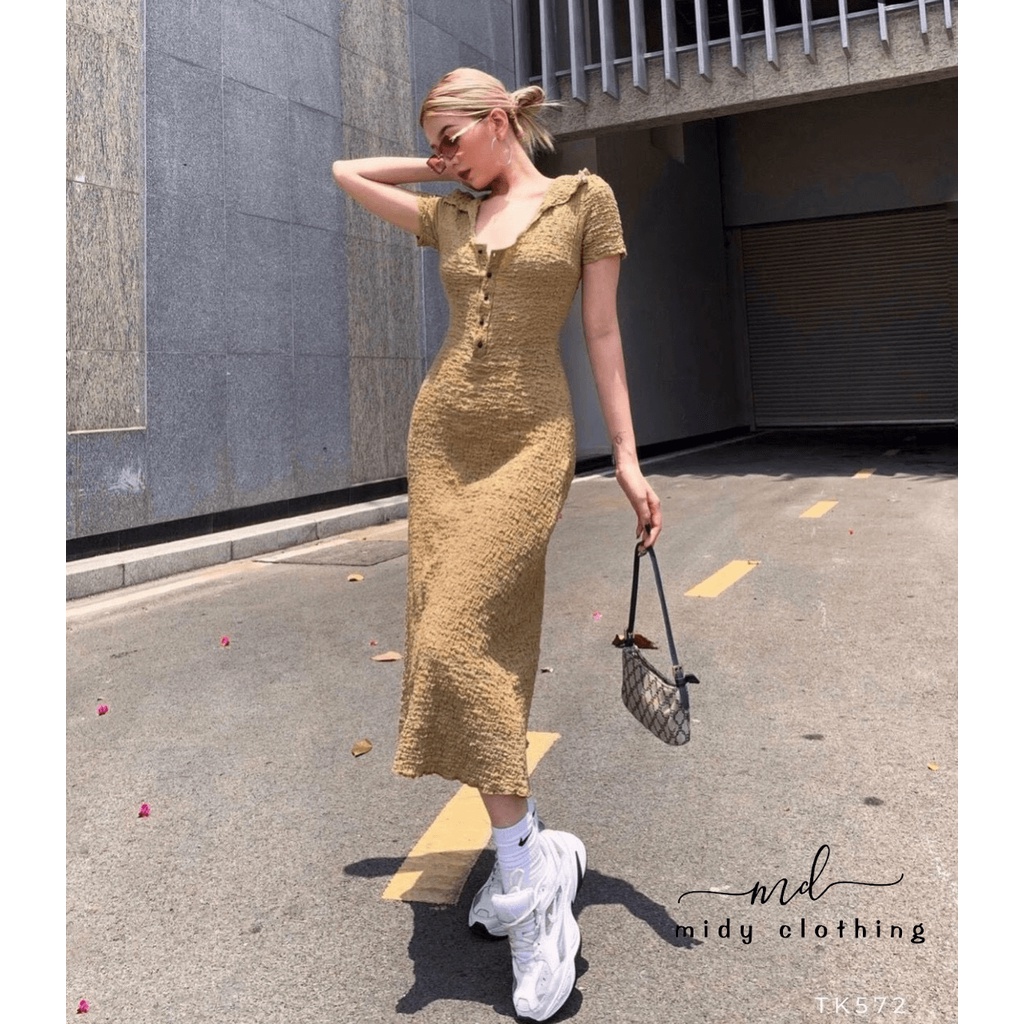 Đầm body nữ dáng dài 3 màu | BigBuy360 - bigbuy360.vn