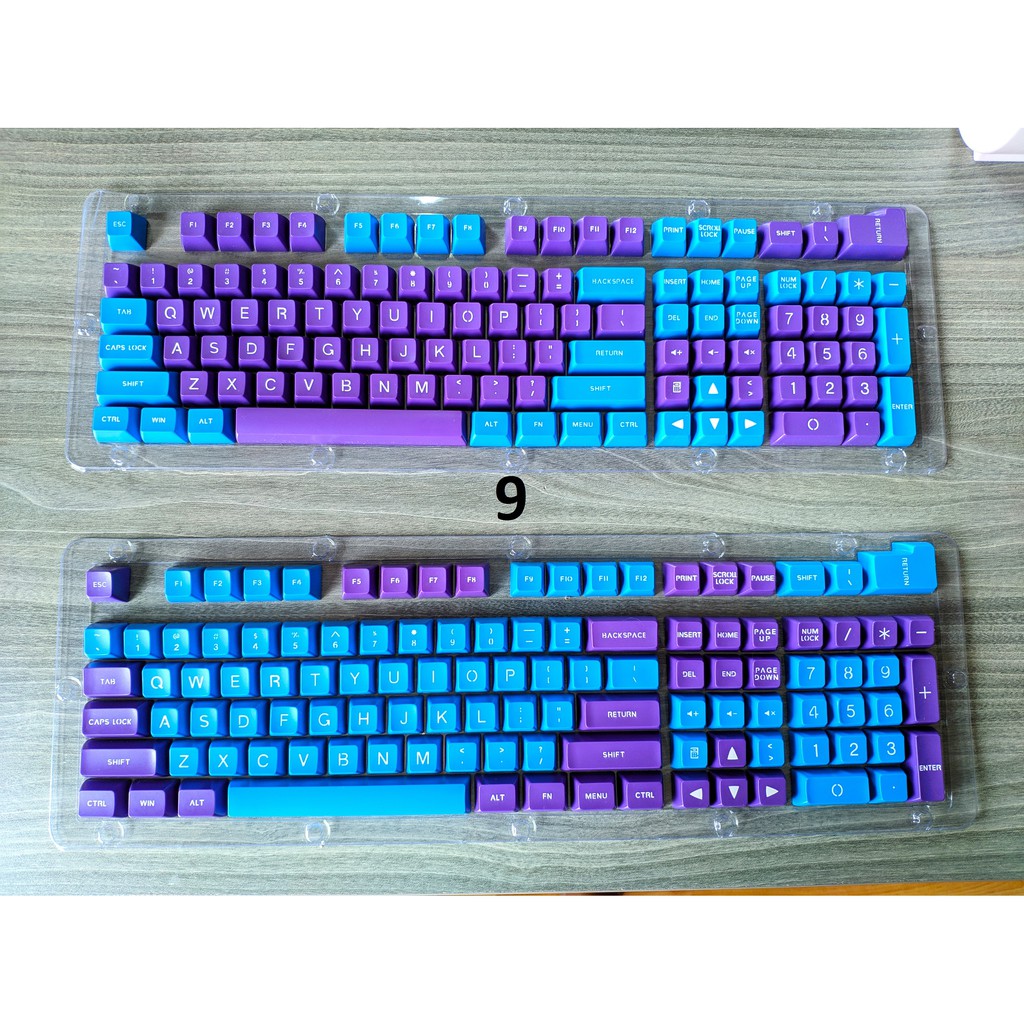 Set Keycap profile SA nút bàn phím cơ nhiều phối màu