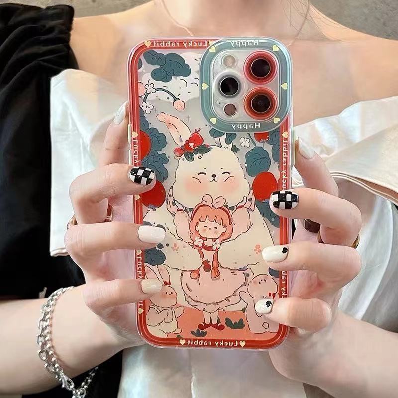 Ốp Điện Thoại Trong Suốt In Hình Thỏ Esther Dễ Thương Cho IPhone 13 Pro Max 12 Pro Max 11 Pro Max XR 6s 7 8 Plus