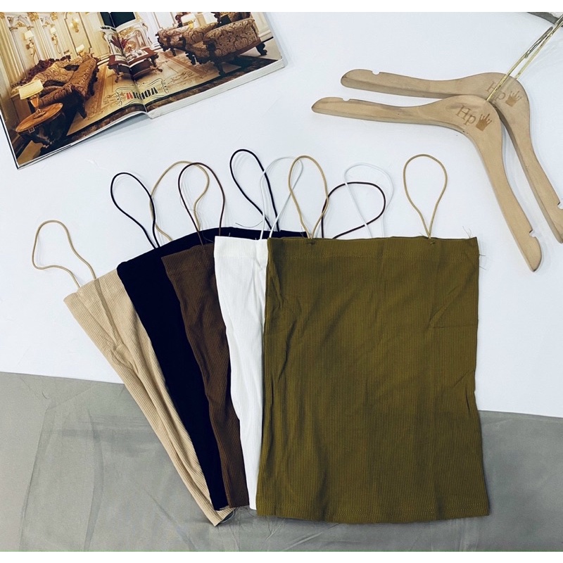 ÁO 2 DÂY TĂM DÁNG DÀI BẢNG MÀU MỚI MS70088