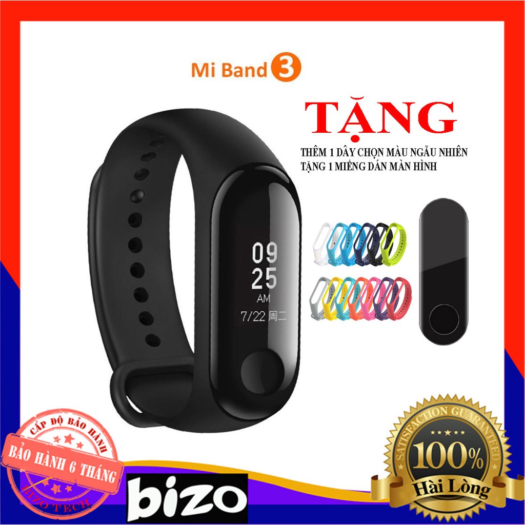 [CHÍNH HÃNG - BẢO HÀNH 12 THÁNG] Đồng hồ thông minh, vòng đeo tay thông minh xiaomi mi band 3 Chính hãng